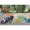 World Rug Gallery Amalfi Contemporary Tropical Floral Indoor/Outdoor Area Rug 5' x 7' Multi 8013MULTI5X7 - alternate 5